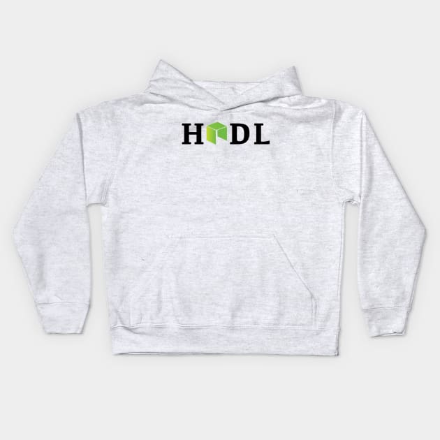 HODL NEO Coin Kids Hoodie by mangobanana